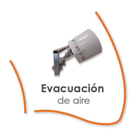evacuacion del aire